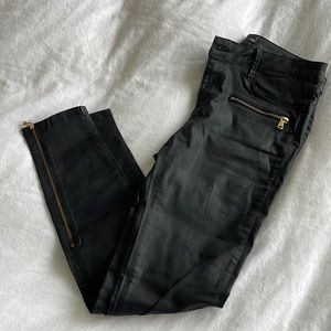 Waxed jeans